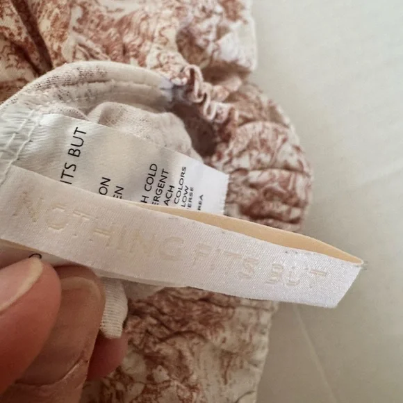 Nothing Fits But Hana Onesie Smocked Linen/Cotton 12-24 Month Puff  in Lyon - Picture 3 of 9